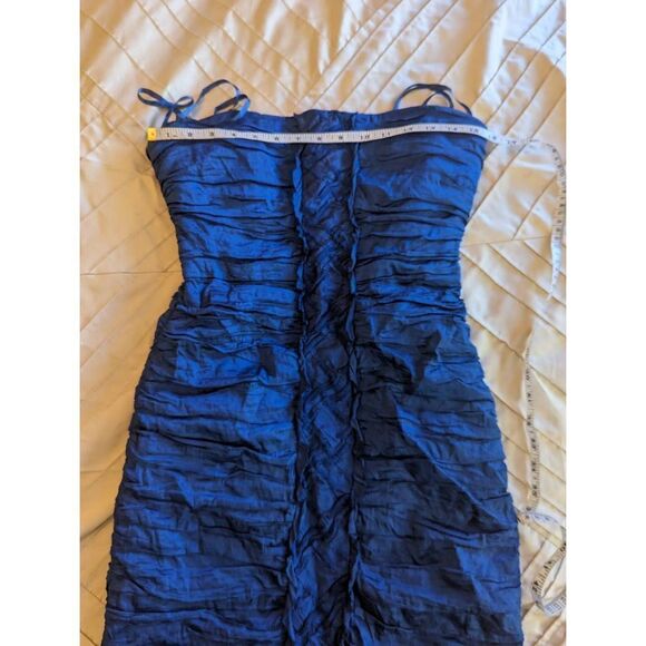 bcbgmaxazria Mariko pleated strapless dress NEW sz 10 - Picture 4 of 6